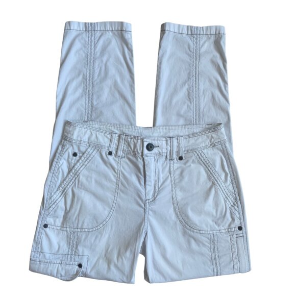 style & co white cargo pants size 4 (small) - Picture 1 of 8